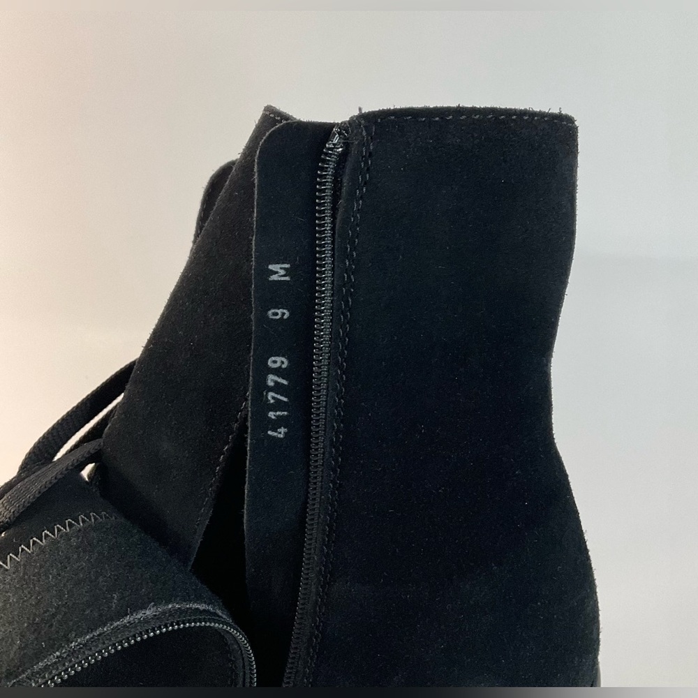 La Canadienne Parkera Women's Black Suede Lace Up Zip Casual Mid Boots - Picture 7 of 11